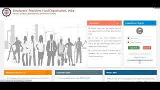 EPFO Latest updates How to register uncovered principal employer unified EPFO portal [upl. by Eetnahs740]