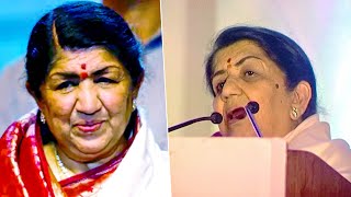 Lata Mangeshkar’s Emotional Speech After Being Awarded Bharat Ratna 2001 [upl. by Elka]