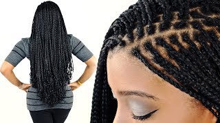 How To MICRO BRAIDS For Beginners Step By Step [upl. by Moses]