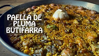 PAELLA DE CARNE quotPLUMA IBERICA Y BUTIFARRAquot [upl. by Sikes]