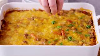 Beef Tortilla Taco Casserole I Pillsbury Recipe [upl. by Esmaria]