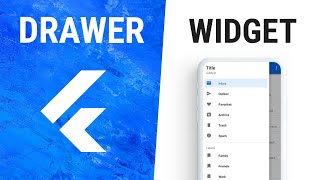 Flutter Drawer Widget [upl. by Gibe]