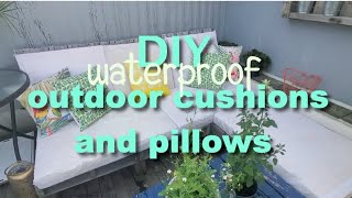 DIY Outdoor Waterproof Cushions amp Pillows [upl. by Iru259]