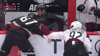 Gabriel Landeskog vs Lawson Crouse December 22nd 2018 [upl. by Brightman]