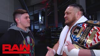 Samoa Joe meets Rey Mysterio’s son Raw May 6 2019 [upl. by Anitsirt]