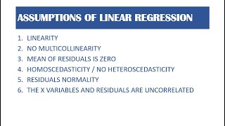 Assumptions of Linear Regression [upl. by Lewin671]