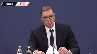 Obraćanje predsednika Republike Srbije Aleksandra Vučića [upl. by Ellednahc726]