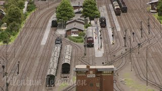 One of Germanys finest and most famous and superb model railway with steam trains in HO scale [upl. by Eahsram]