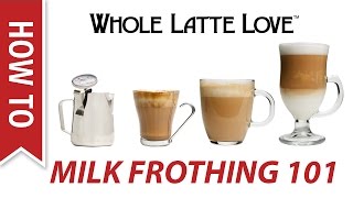 Milk Frothing for Beginners [upl. by Ursulina]