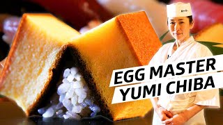 How Master Sushi Chef Yumi Chiba Perfected Tamago — Omakase Japan [upl. by Carleton]