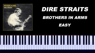 Dire Straits  Brothers in Arms Easy Piano Tutorial [upl. by Artined449]