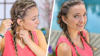 Brooklyn’s Easy DIY SUMMER Hairstyle  Rope Twist Combo [upl. by Yednarb]