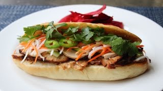 Banh Mi Sandwich  How to Make a Bánh Mì VietnameseStyle Sandwich [upl. by Eniamret]