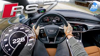 NEW Audi RS7 600hp  Launch Control amp 100200 kmh acceleration🏁  by Automann in 4K [upl. by Ecaj]