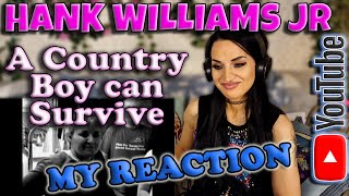 My First Time Reaction to Hank Williams Jr  A Country Boy can Survive [upl. by Riffle267]