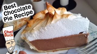 Best Chocolate Pie Recipe Seriously [upl. by Ahsinej]