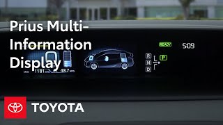 Toyota Prius HowTo Prius MultiInformation Display MID  Toyota [upl. by Ahsena]