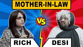 MOTHERINLAW  Rich Vs Desi  Unique MicroFilms  Comedy Skit  UMF [upl. by Inaluahek237]