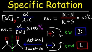 Optical Activity  Specific Rotation amp Enantiomeric Excess  Stereochemistry Youtube [upl. by Liana]