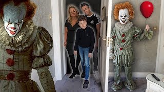 quotITquot CREEPY CLOWN PRANK ON FAMILY [upl. by Aekerly]