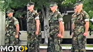 USMC Parris Island Old Footage  Final Drill Eval [upl. by Wynny]