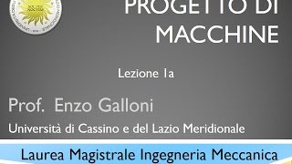 Lezione 1a Progetto di macchine [upl. by Nance256]