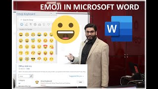 How to add  type emoji in Microsoft Word  Emoticons in Word [upl. by Galven]