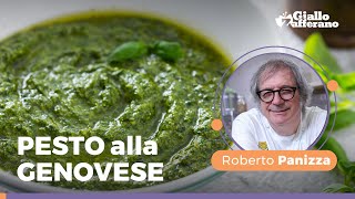 PESTO ALLA GENOVESE  La ricetta imperdibile dello CHEF Roberto Panizza [upl. by Ainatit]