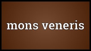 Mons veneris Meaning [upl. by Chisholm]