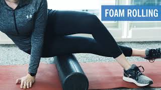 IT Band Stretches  Foam Rolling [upl. by Sevart506]