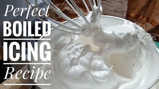 Boiled Icing RecipeSuper Stable [upl. by Gnilhsa]