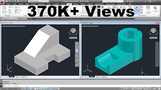 AutoCAD 3D Basics Training Exercises  1 of 3 [upl. by Ellennad]