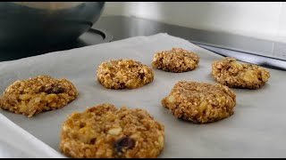 Banana Peanut Butter Oatmeal Cookies  3 Ingredients  Healthy Easy amp Low Cal [upl. by Puklich]