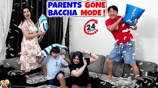 PARENTS GONE BACCHA MODE  24 hours  Aayu and Pihu Show [upl. by Ahcurb528]