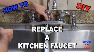 How To Replace a Kitchen Sink Faucet [upl. by Onilatac]