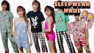 SLEEPWEAR TRYON HAUL  Cotton amp Silk Terno Set  Krizel Diaz [upl. by Server]