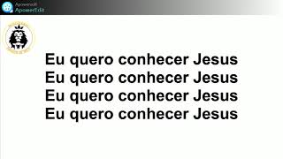 Eu quero conhecer Jesus  Playback com letra Cit Salt Original [upl. by Ailama]