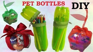 10 DIY Creative Ways to Reuse  Recycle Plastic Bottles part 1 [upl. by Arriaes]