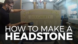 How to make a headstone  Hopkins Memorials [upl. by Neelrad118]