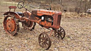 Old Tractor Cold Start  1938 Allis Chalmers B [upl. by Boykins]