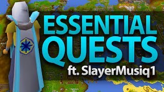 Essential Quests in OSRS ft SlayerMusiq1 [upl. by Gorden358]