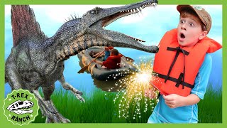 Dinosaur Box Fort Escape Dinosaur Adventures with TRex Ranch [upl. by Swirsky]