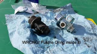 Chevy Colorado Fuel pressure regulator replacement [upl. by Lenni]