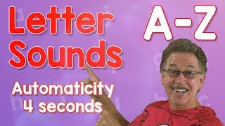 Letter Sounds Automaticity  Upper Case  4 Seconds  Jack Hartmann [upl. by Kifar27]