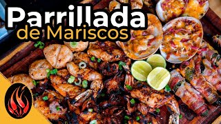 PARRILLADA de MARISCOS  TOQUE Y SAZON [upl. by Auhsot271]