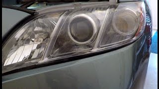 Change Headlight Bulbs in 20072011 Toyota Camry [upl. by Noellyn]