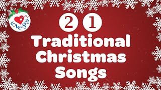 21 Traditional Christmas Carols with Lyrics [upl. by Ainival]