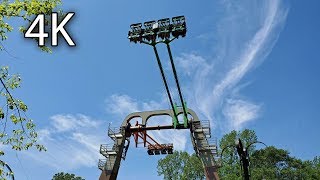 Finnegans Flyer offride 4K Busch Gardens Williamsburg [upl. by Yrrot]