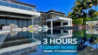 Tour 50 ULTRA Luxury Homes  MIAMI  FT LAUDERDALE [upl. by Edrock]