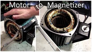 Gutted Electric Motor Into Magnetizer  Demagnetizer [upl. by Ralyks]